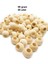 60 Gr (60 Adet) Ahşap Boncuk 15 mm çap x 10 mm Delik Doğal Yuvarlak Ahşap Makrome El İşi Çanta 1