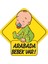 Major Selection Arabada Bebek Var Araba Stickeri 15X15CM 1