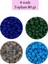 Dökme Cam Kum Boncuk Büyük Boy (6/0) 4 mm - 4 Renk - Toplam 80 Gram - BNC415 1