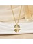 Yeni Kıdemli Işık Duygusu Mikro Set Zirkon Bakır 18 Ayar Altın Kaplama Kolye Kolye Zinciri Takı ile Kadın Moda (Yurt Dışından) 1