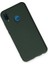 P20 Lite Kılıf Nano Içi Kadife Silikon - Koyu Yeşil 3