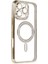 Newface Iphone 16 Kılıf Joke Simli Magneticsafe Kılıf - Gold 3