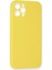 Iphone 12 Kılıf Nano Içi Kadife Silikon - Sarı 3