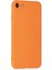 Iphone 7 Kılıf Nano Içi Kadife Silikon - Turuncu 3