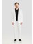 Beyaz Slim Fit Keten Erkek Takım Elbise Yazlık Şık Model 1