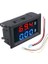 DC 0-100V 10A Dual Voltmetre Ampermetre Kırmızı-Mavi Ölçer Hobi ve Maker Projeleri İçin Uygun 1
