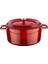 Döküm Yuvarlak Tencere, Trendy, 24 Cm, 4.49 L Hacim, Kırmızı 1