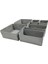 Room 6'lı Gri Çok Amaçlı Çekmece İçi Düzenleyici Organizer Set 13x28 cm Katlanabilir Özellikli 1