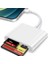 Tip C Kart Okuyucu 3in1, Cf Tf Sd Card Reader iPad ile Uyumlu, Sd Kart Adaptörü, Hafıza Kartı Okuyucu Type C iPhone ile Uyumlu (ZR498 - Type-C Kablo) 1