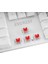Kb-Mekanik 1 Lumos USB Rainbow Aydınlatmalı Full Anti-Ghosting Mekanik Gaming Oyuncu Klavye (Beyaz (Red Switch) 5