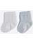 Organik Basic 2'li Çorap Beyaz-Mavi 2