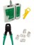 RJ11 Rj9 Jack Telefon Data Kablosu Sıkma Çakma Pensesi + Cat5 Cat6 Data Telefon Kablosu Test Cihazı +Kablo Soyucusu +100 Adet RJ45 Jack Set 1