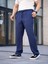 Erkek Keten Cepli Çıma Dikişli Jogger Buggy Pantalon Rahat Kalıp - Lacivert 4