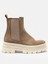 Vizon Hakiki Süet Deri Lastikli Chelsea Kadın Bot 3