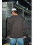 Kışlık Bisiklet Yaka Üç Iplik Basic Sweatshirt - Antrasit 2