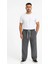 Erkek Fitilli Kadife Cepli Buggy Pantolon Oversize Rahat Kalıp - Füme 1