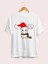 Ren Geyiği Baskılı Noel Için T-Shirt - Beyaz 2