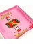 Luohu Porselen Tabak 12X12X2 cm Pembe 4