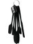 6pcs Silikon - Siyah Mutfak Seti 2 Kaşık - 3 Spatula - Yumurta Fırça Metal Asma Halkalı (494 1