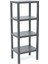 4 Raflı Gri Modüler Ünite Plastik 38X29X100 cm (4940) 1