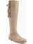 Galia Bej Süet Tokalı Kadın Çizme 2