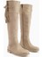 Galia Bej Süet Tokalı Kadın Çizme 3