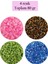 Kesme Cam Boncuk 2mm - 4 Renk - Toplam 80 Gram - BNC440 1