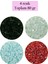 Kesme Cam Boncuk 2mm - 4 Renk - Toplam 80 Gram - BNC439 1