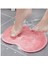A1 Çok Kullanışlı Vantuzlu Banyo Fırçası ve Masaj Pedi, Banyo Sırt ve Ayak Masaj Pedi (Pembe) 1