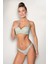 Straplez Mint Yeşili Lotus Sütyen ve Slip Külot Takım 1