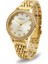 Kadın Kol Saati Altın Renk, Beyaz Kadran - Şık Metal Kordon, 2 Yıl Garantili 1