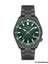 Erkek Kol Saati Siyah Renk, Yeşil Kadran - Şık Metal Kordon, 2 Yıl Garantili 1