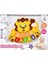 Eğitici Sesli Işıklı Masalcı Aslan Piyano Oyuncak 14 cm 1-2 Yaş Çocuklar İçin 6