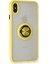 Iphone x Kılıf Montreal Yüzüklü Silikon Kapak - Sarı 2