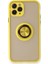 Iphone 11 Kılıf Montreal Yüzüklü Silikon Kapak - Sarı 1