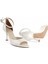 Delora Sedefli Beyaz Kadın Topuklu Ayakkabı 4
