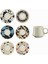 Moreno 1453 Potpuri Yüzük 12 Parça Altı Kişilik Kahve Fincan Takımı 120 ml 1
