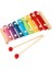 Ahşap Ksilofon Eğitici Müzik Oyuncağı 8 Nota ile Çocuklar İçin Doğal Ahşap 3