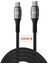 Juo 240W 5A E-Mark Çipli Örgülü USB Pd Type-C To Type-C Hızlı Şarj ve Data Kablosu 2 Metre 3