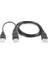 2249 USB 70 cm Y Kablo Harici HDD Hard Disk Power Data Kablosu USB 2.0 Y Kablo Harici HDD Hard Disk Power & Data Kablosu 3