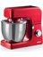 Professional Mutfak Şefi Kırmızı 1598/01-7 Litre Geniş Hazne, Gurme Profesyonel Mikser, Yoğurma Makinesi, 1200 Watt, 6 Hızlı, Darbe Fonksiyonu, Sıçrama Önleyici Kapak 1