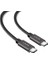100W 5A Pd2.0 Type C To Type C Hızlı Şarj ve Data Kablosu 2 Metre Halat Örgülü Space Gray Lva-Tct 3