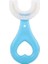 Silikon Bebek Diş Fırçası, U Şekilli Tasarım, 2-6 Yaş, 9 Cm, Mavi 2