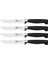 Four Star 4'lü Biftek Bıçağı Seti, Paslanmaz Çelik, Siyah 1