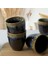 Shizen Siyah Kupa 8 cm 6 Adet Q29 2