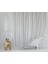 Mermer Desen - Beyaz Çizgili Duş, 180X200 cm Tek Kanat Duş - Lüx Küvet - Su Geçirmez Kumaş 1