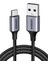 Ugreen 2.0 A Usb-A & Usb-C Örgülü Şarj ve Data Kablosu, 25 Santimetre, Siyah, 60124 1