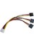 0151 Üçlü 3 Port Ide Molex Sata Power HDD 4 Pin Güç Kablosu 4pin Molex Erkek/ 3x 15PIN Sata Dişi 20 cm Sata Power 3lü Çoklayıcı Splitter 1