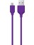 Micro USB 120CM Şarj Kablosu, Mor 1