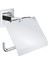 Start Cube Tuvalet Kağıtlığı (Kapaklı), Duş, Aksesuarları, Krom, 41102000 1